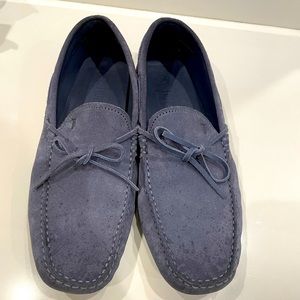 Men’s Blue Suede Tods Loafers size 10